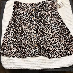 Maurices Animal Print Skater Skirt